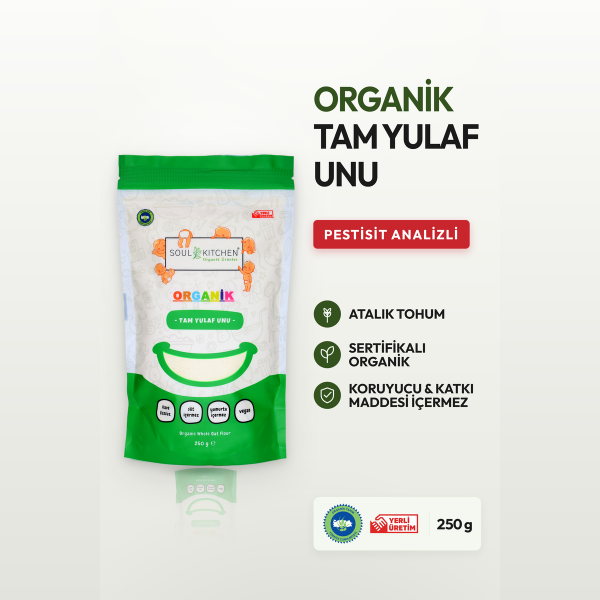 Organik Tam Yulaf Unu eko 250gr