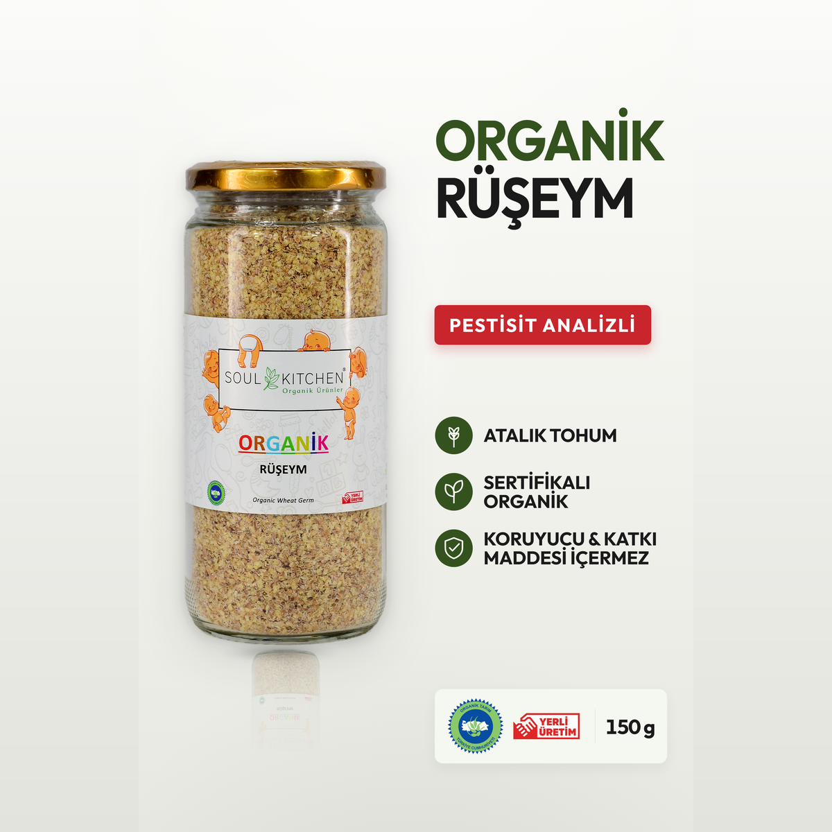 Organik Rüşeym cam 150gr