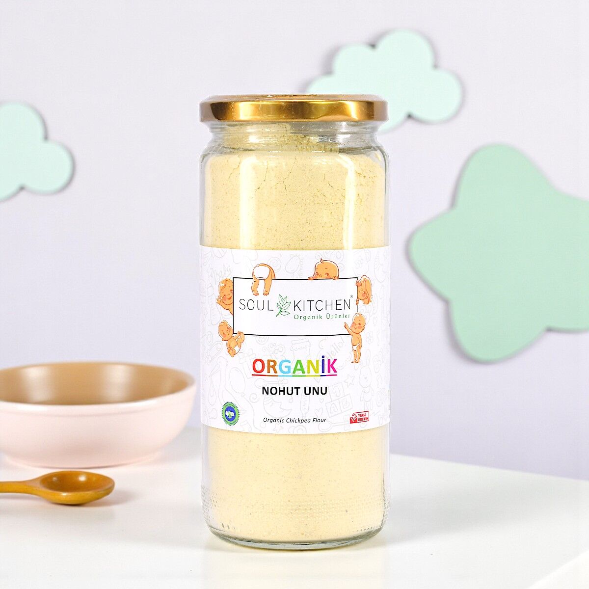 Organik Nohut Unu cam 250gr