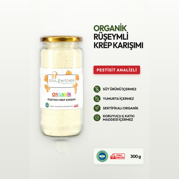 Organik Rüşeymli Krep Karışımı 300gr