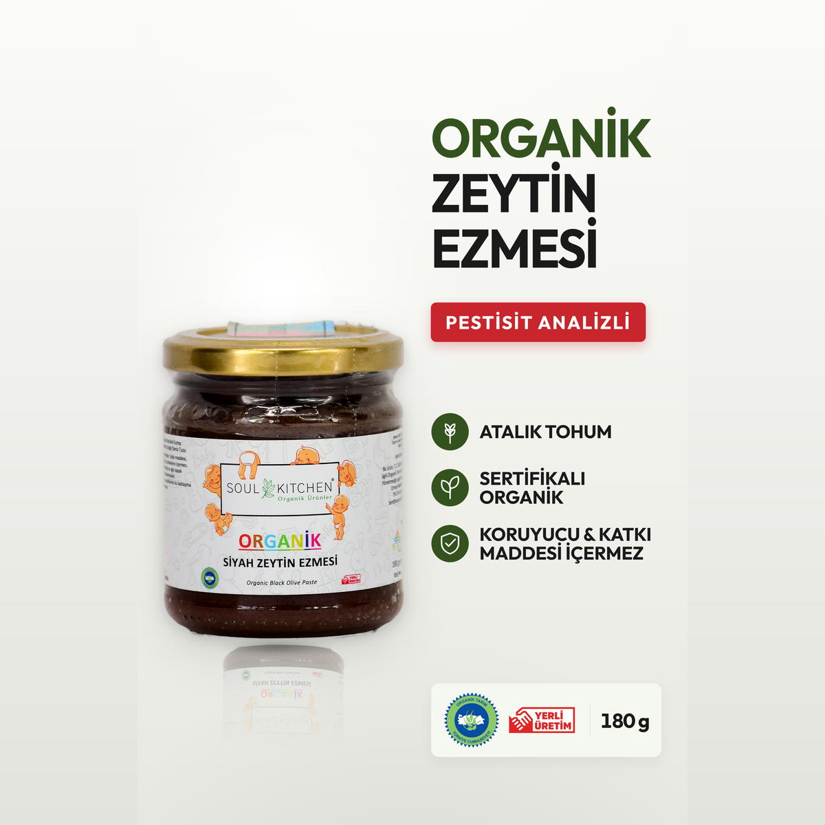 Organik Zeytin Ezmesi 180gr