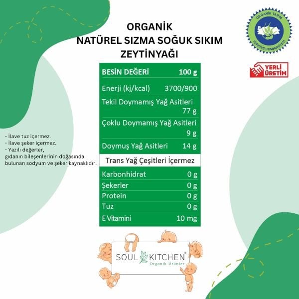 Organik Natürel Sızma Soğuk Sıkım Zeytinyağı 250ml