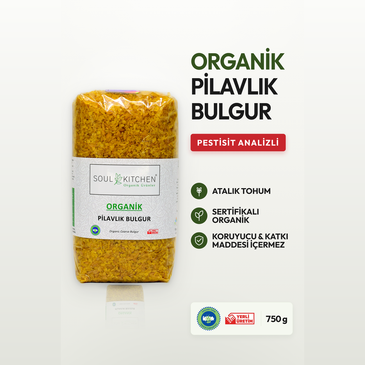 Organik Bulgur Pilavlık 750gr