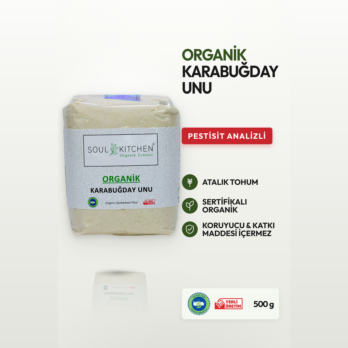 Organik Karabuğday Unu 500gr