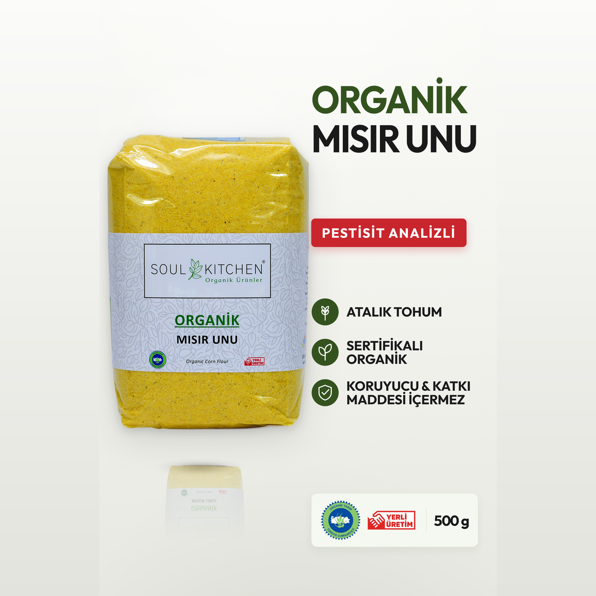 Organik Mısır Unu 500gr