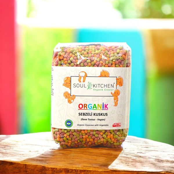 Organik Sebzeli Kuskus 350gr (İlave Tuzsuz) (Vegan)