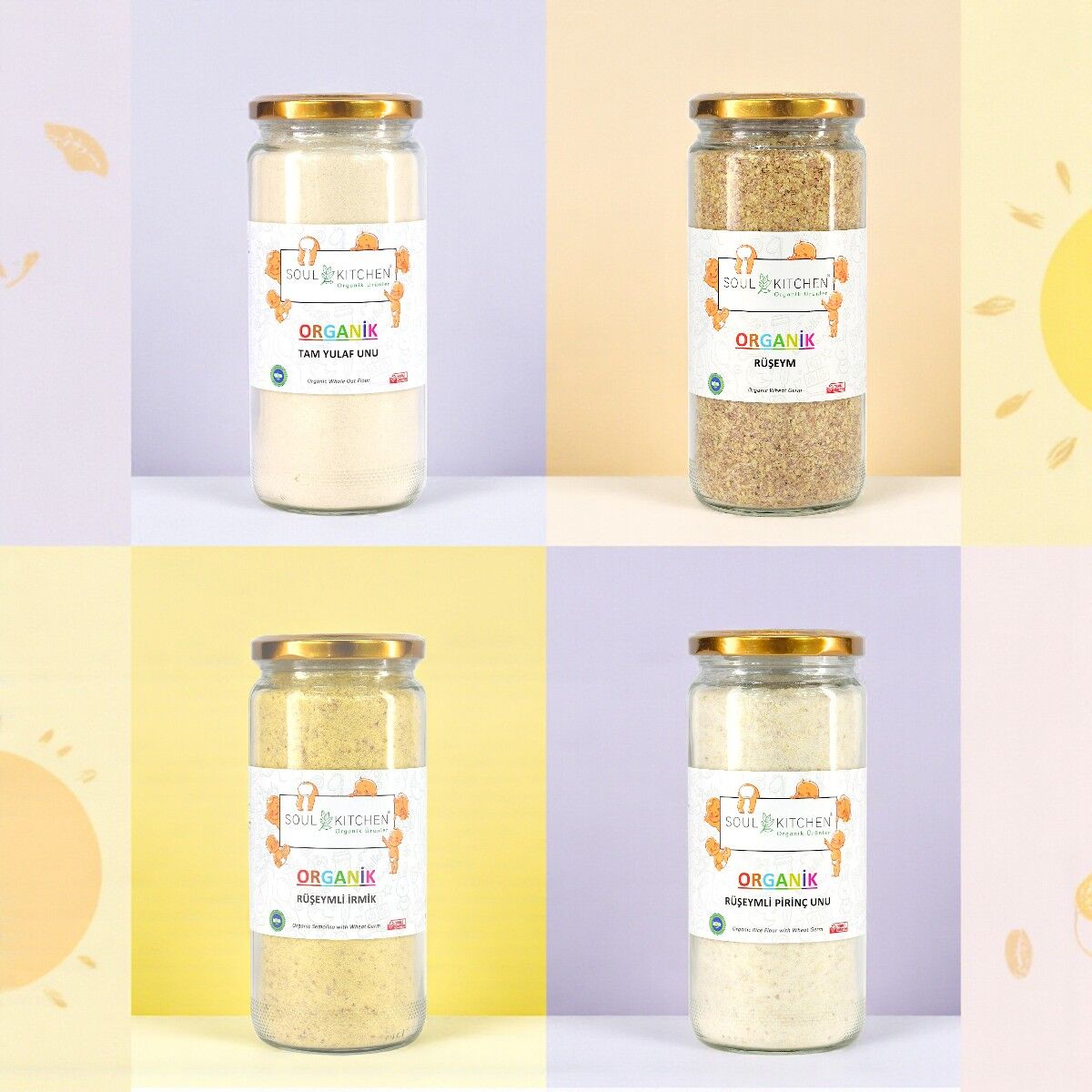Organik Ek Gıda Seti 4'lü Paket Model 5