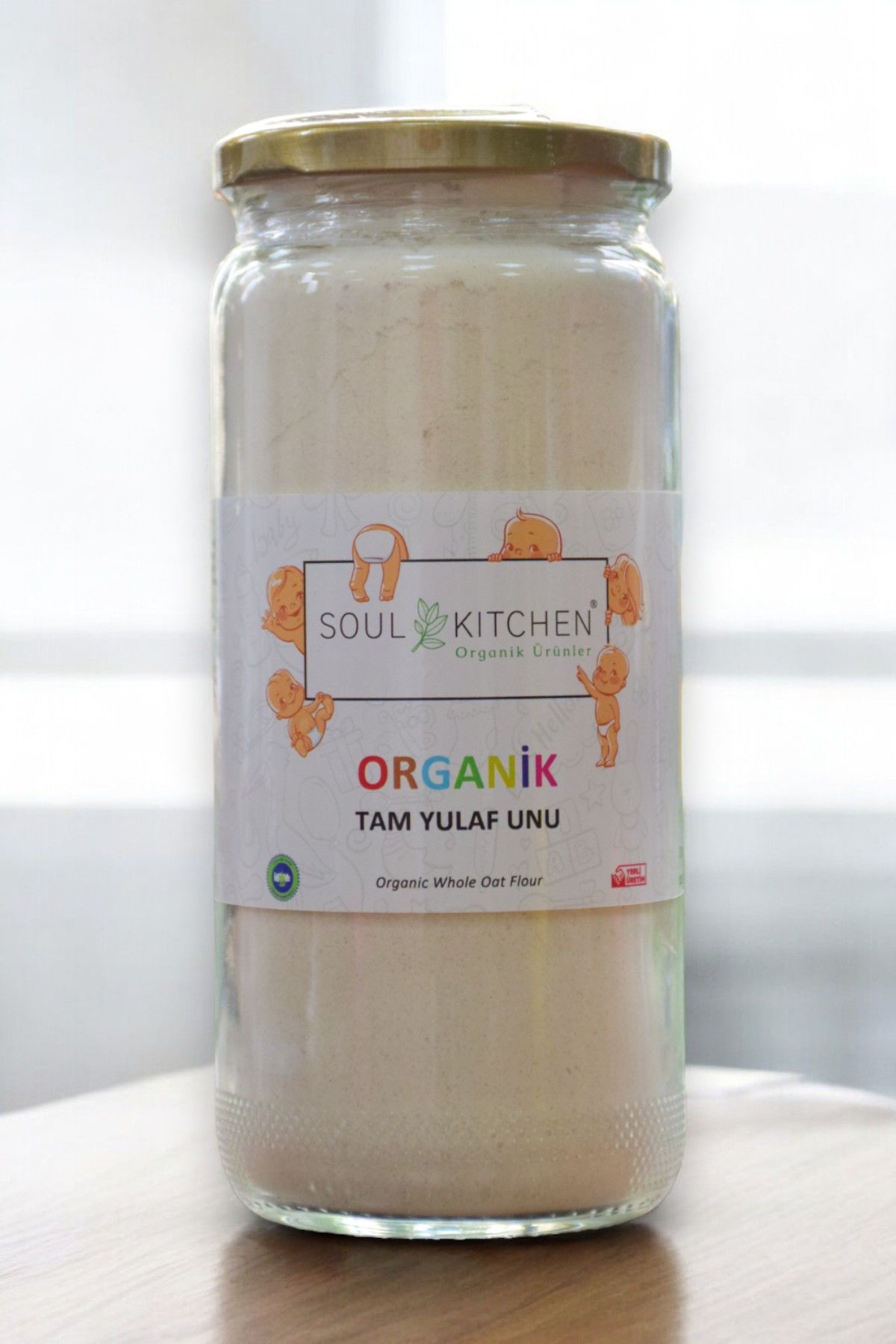 Organik Tam Yulaf Unu cam 250gr