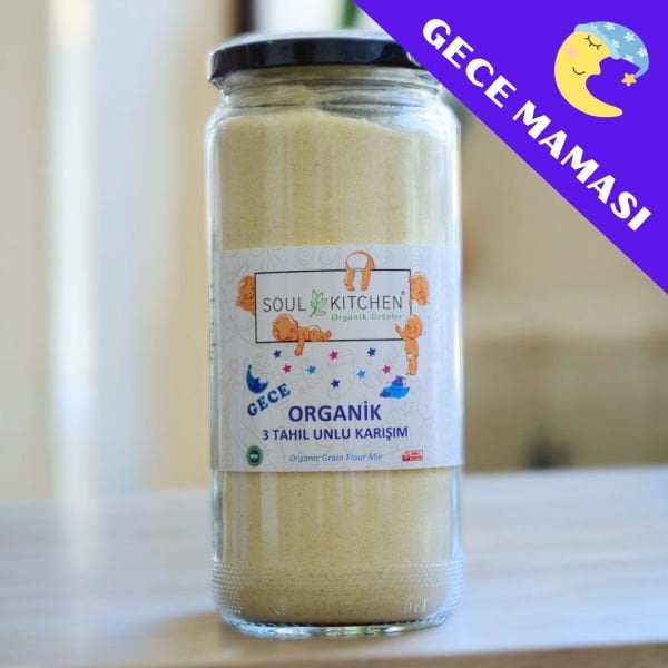 Organik Gece Maması 3 Tahıl Unlu Karışım 300gr