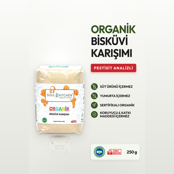 Organik Bisküvi Karışımı 250gr