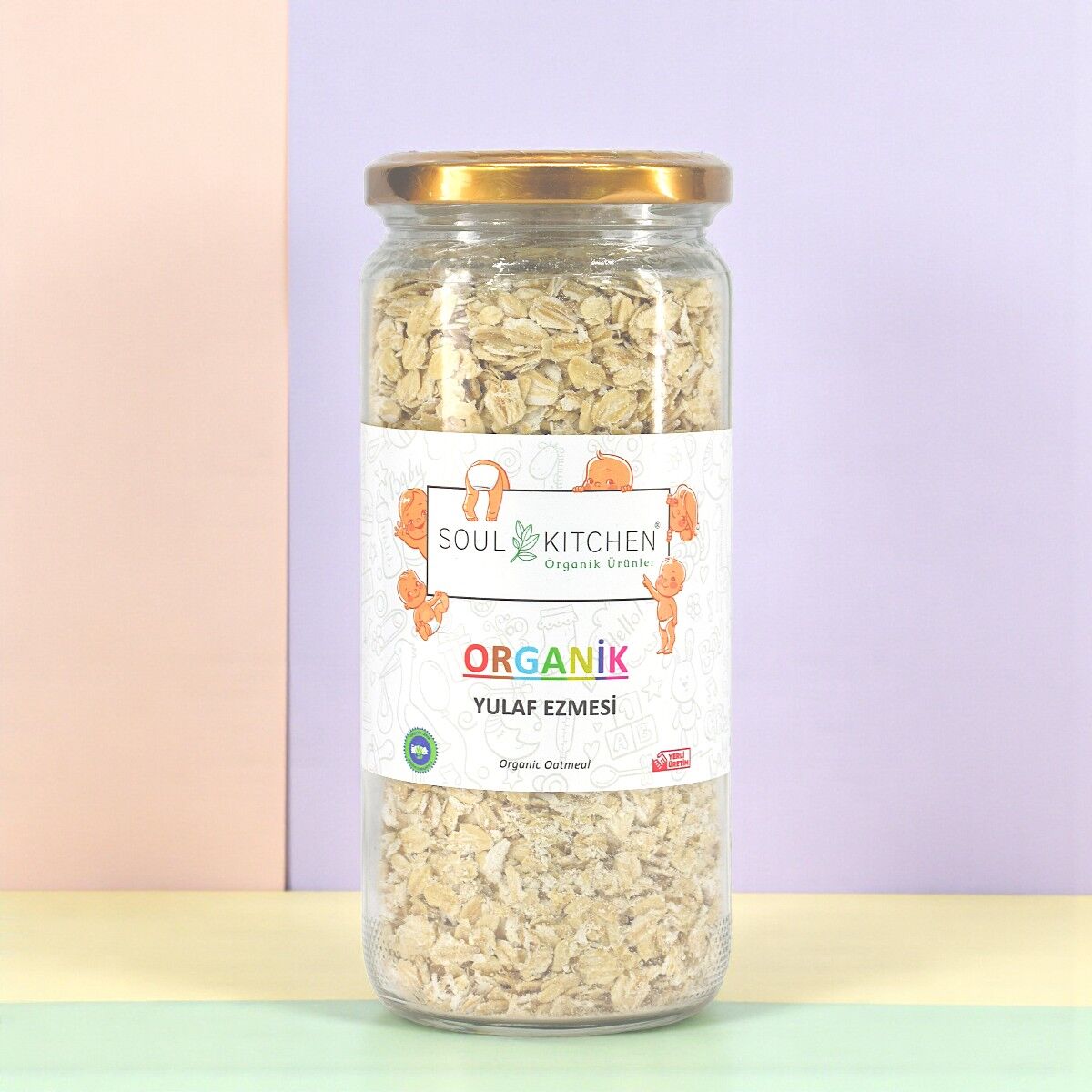 Organik Yulaf Ezmesi cam 200gr