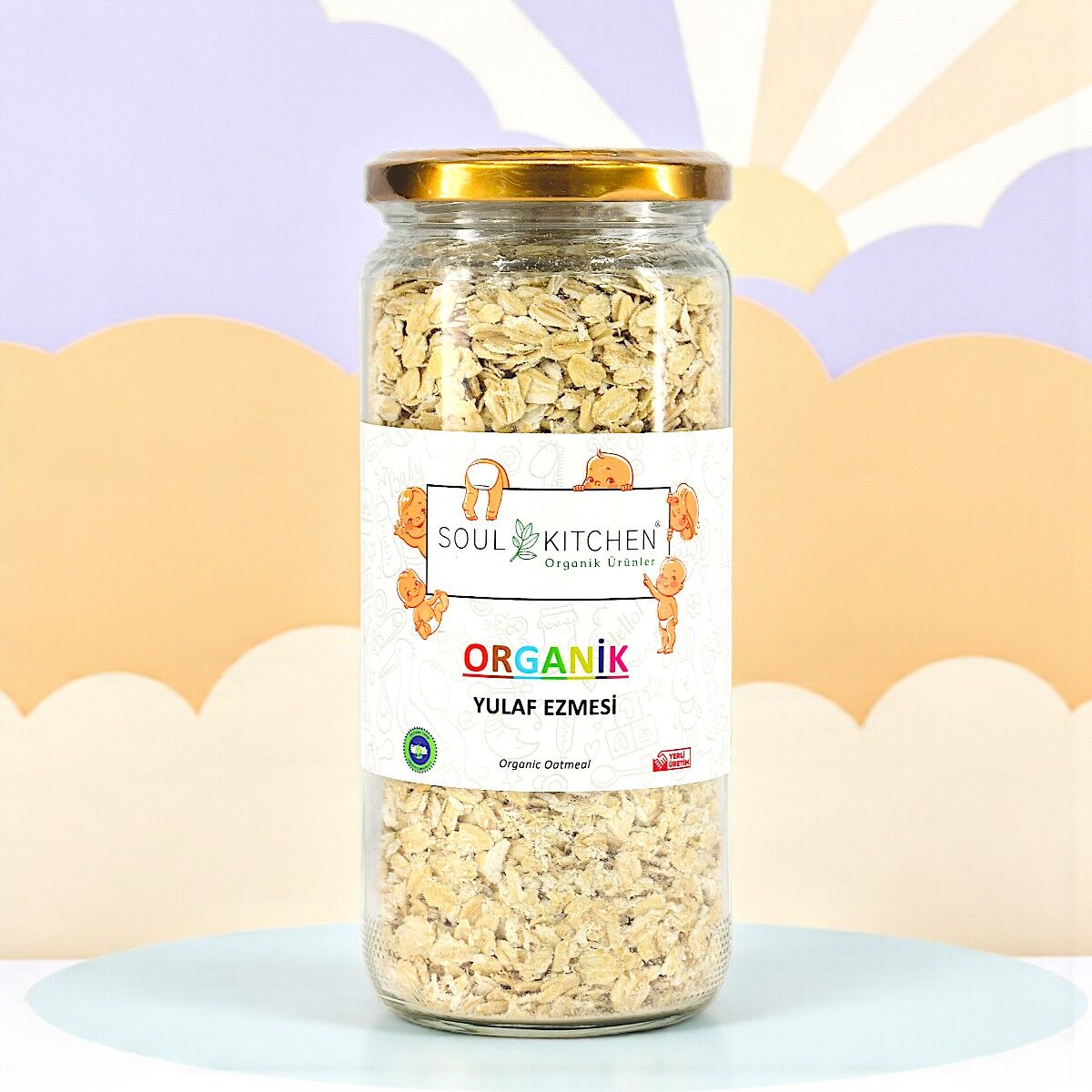 Organik Yulaf Ezmesi cam 200gr