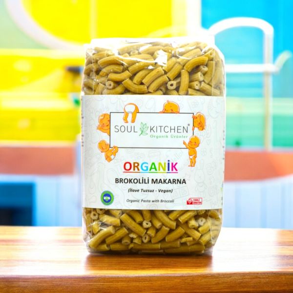 Organik Brokolili Makarna 330gr (İlave Tuzsuz) (Vegan)