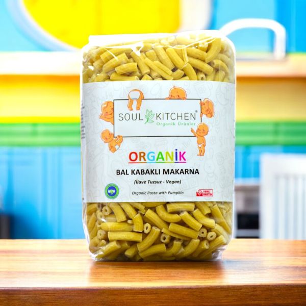 Organik Bal Kabaklı Makarna 330gr (İlave Tuzsuz) (Vegan)