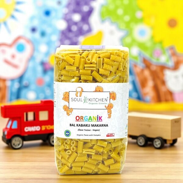 Organik Bal Kabaklı Makarna 330gr (İlave Tuzsuz) (Vegan)