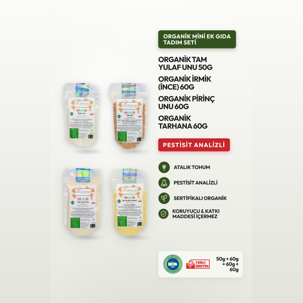 Organik Mini Ek Gıda Tadım Seti