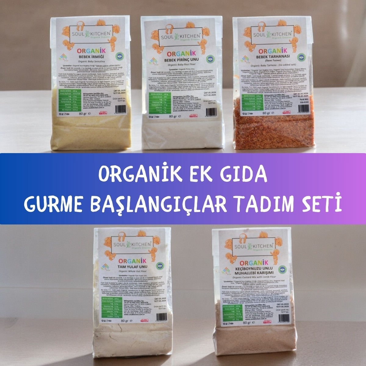 Organik Ek Gıda Gurme Başlangıçlar 5x80gr