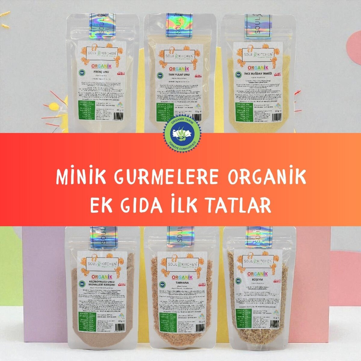 Minik Gurmelere Organik Ek Gıda İlk Tatlar