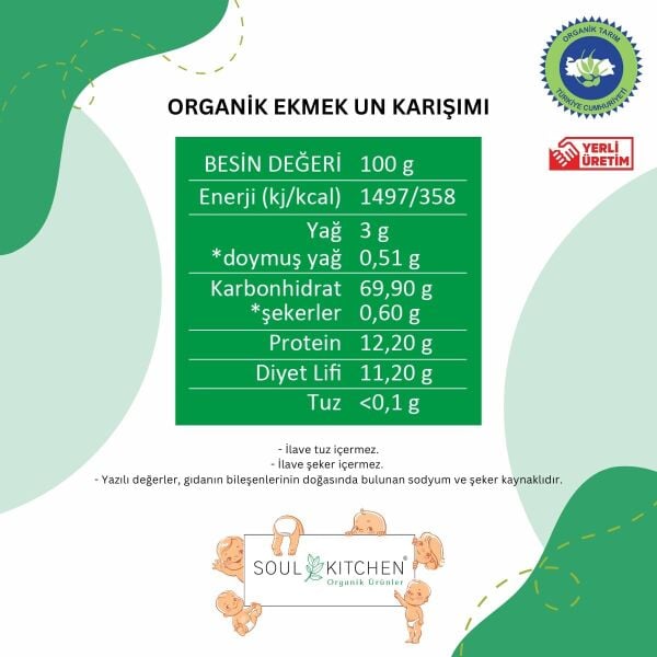 Organik Ekmek Un Karışımı eko 200gr